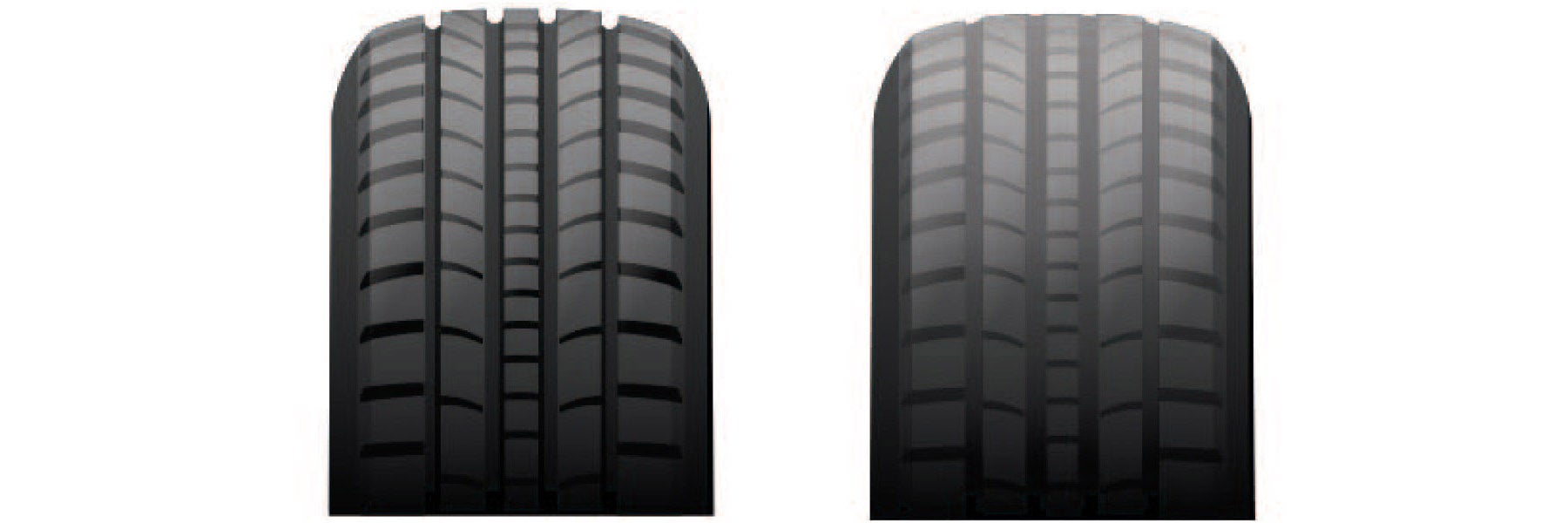 Tire tread depth comparison at Kia of West Chester in West Chester PA