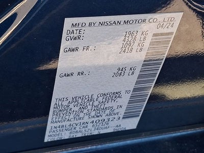 2024 Nissan Altima 2.5 SR