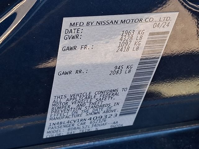 2024 Nissan Altima 2.5 SR