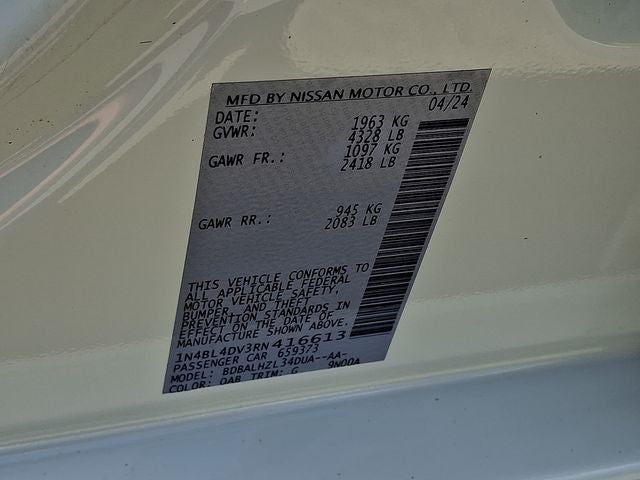 2024 Nissan Altima 2.5 SV