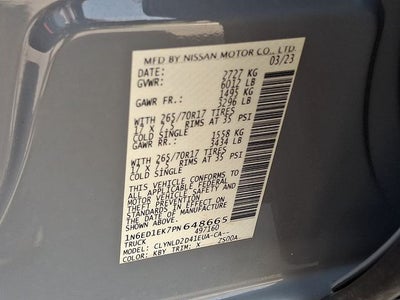 2023 Nissan Frontier PRO-4X