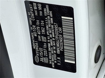 2023 Hyundai Elantra Hybrid Blue