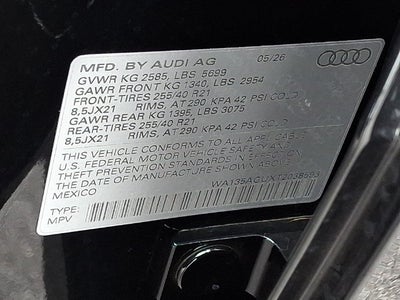 2026 Audi SQ5 Prestige quattro