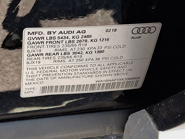 2019 Audi Q5 2.0T Premium Plus quattro