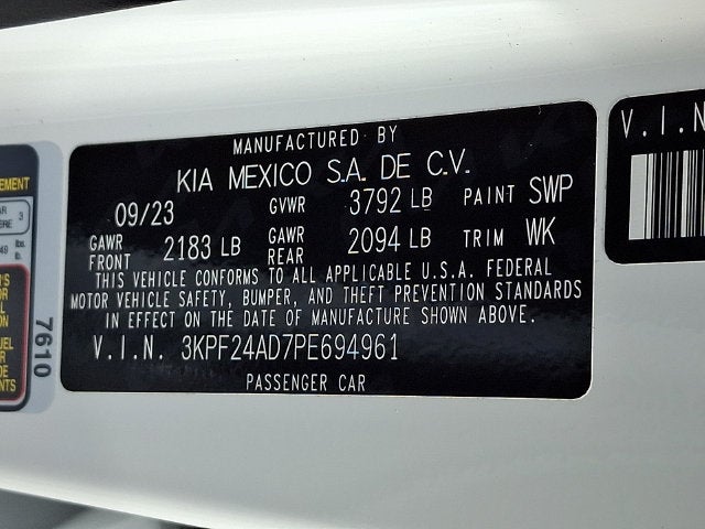 2023 Kia Forte LXS