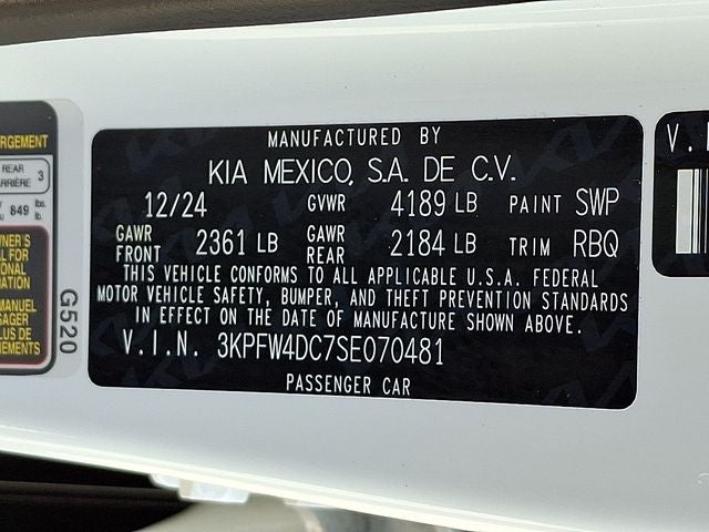 2025 Kia K4 GT-Line Turbo