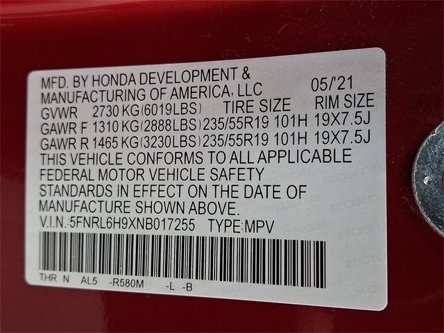 2022 Honda Odyssey Elite