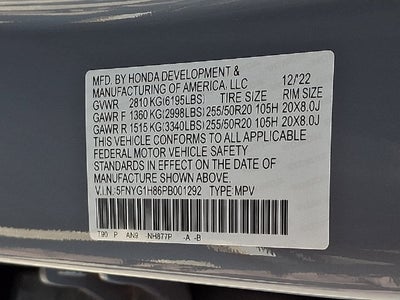 2023 Honda Pilot Elite