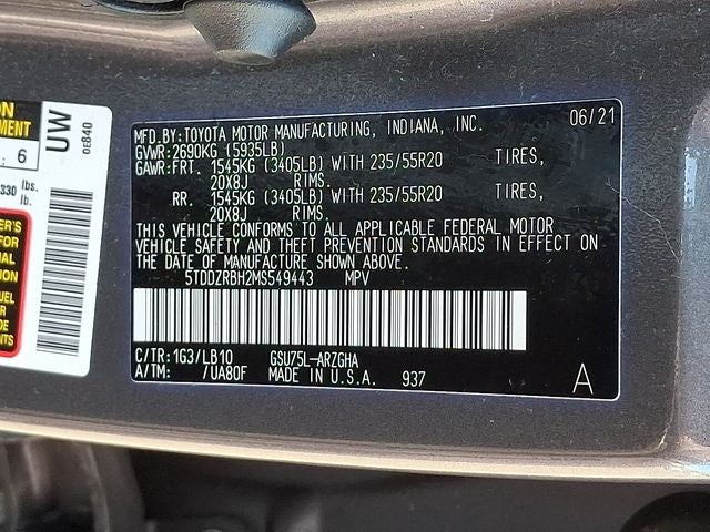 2021 Toyota Highlander Limited